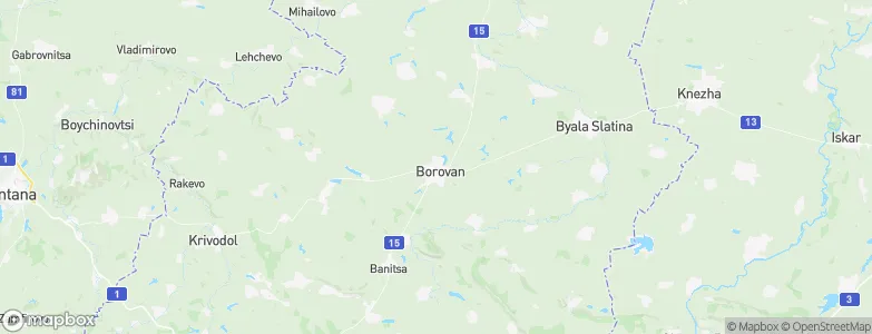 Borovan, Bulgaria Map