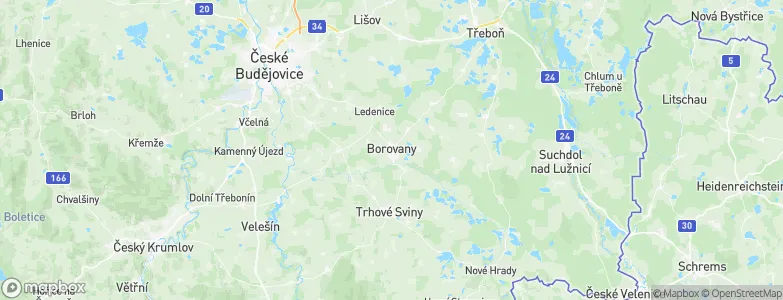 Borovany, Czechia Map
