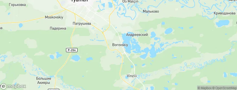Borovskiy, Russia Map