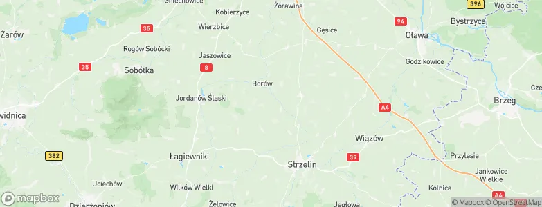 Borów, Poland Map