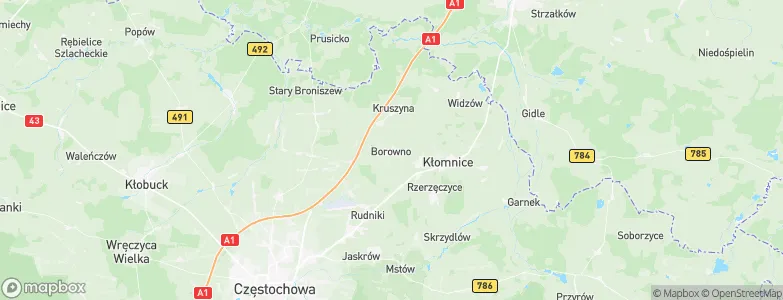 Borowno, Poland Map