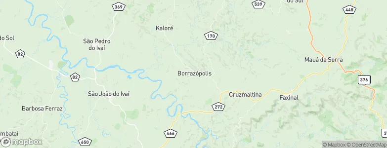 Borrazópolis, Brazil Map