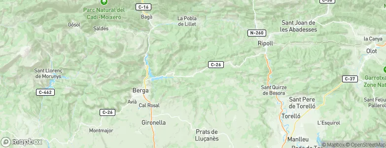 Borredà, Spain Map