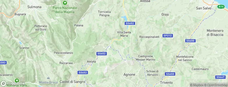 Borrello, Italy Map