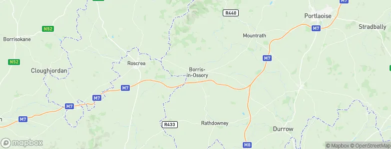 Borris in Ossory, Ireland Map
