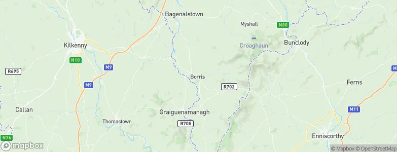 Borris, Ireland Map