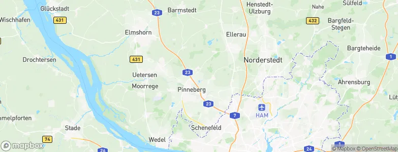 Borstel-Hohenraden, Germany Map