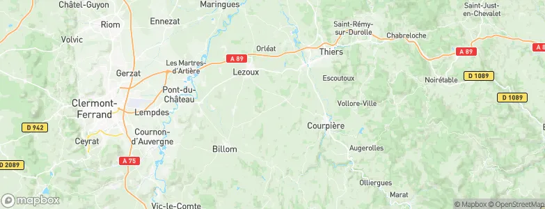 Bort-l'Étang, France Map