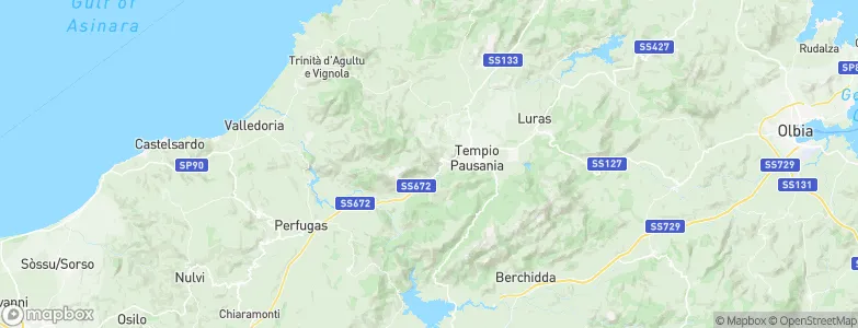 Bortigiadas, Italy Map