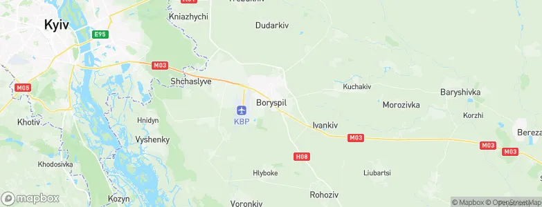 Boryspil, Ukraine Map