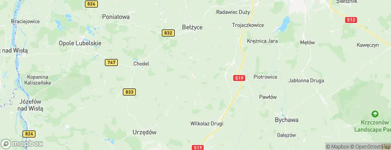 Borzechów, Poland Map