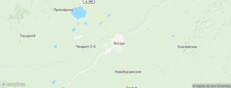 Borzya, Russia Map