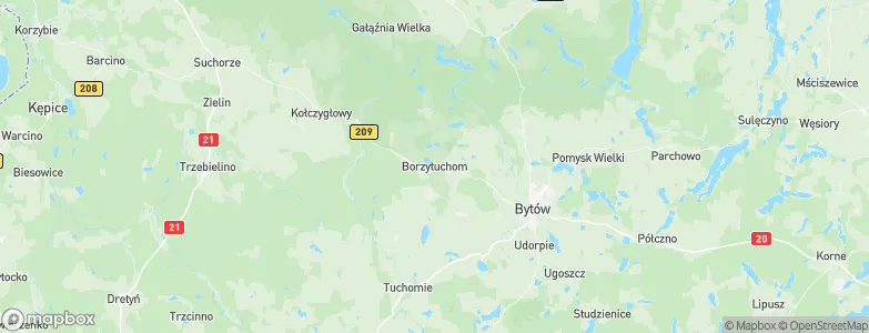 Borzytuchom, Poland Map