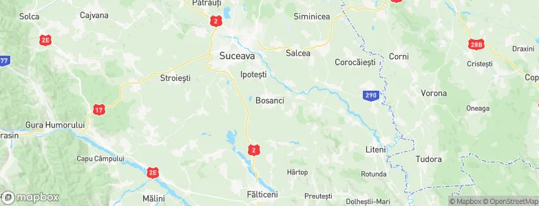 Bosanci, Romania Map