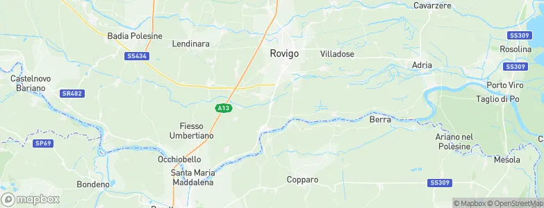 Bosaro, Italy Map