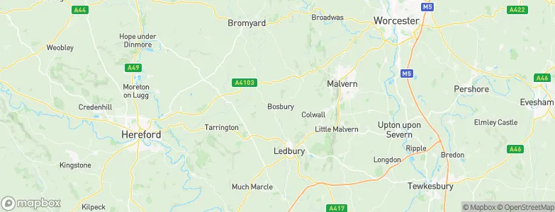 Bosbury, United Kingdom Map