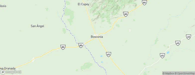 Bosconia, Colombia Map