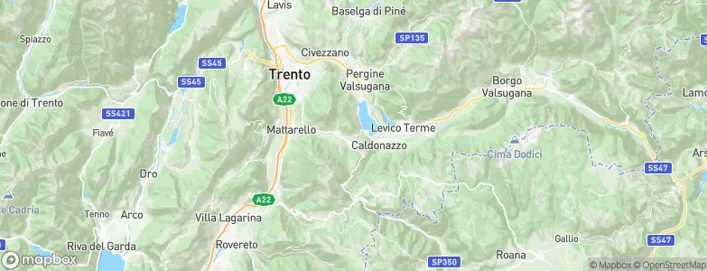 Bosentino, Italy Map