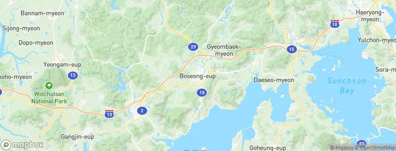 Boseong, South Korea Map