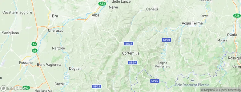 Bosia, Italy Map