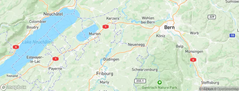 Bösingen, Switzerland Map