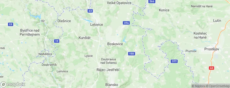 Boskovice, Czechia Map