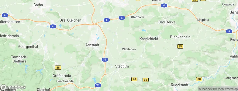 Bösleben-Wüllersleben, Germany Map