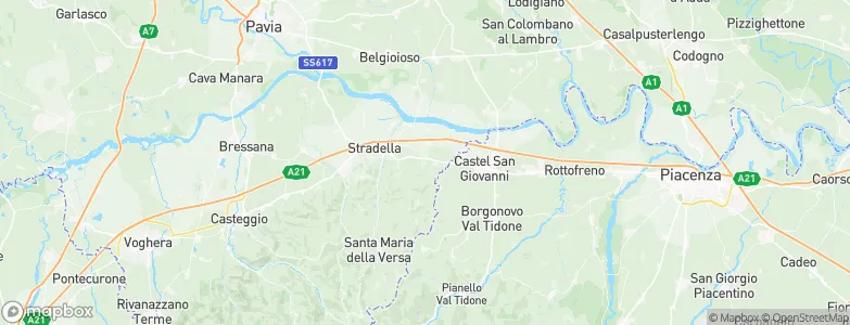 Bosnasco, Italy Map