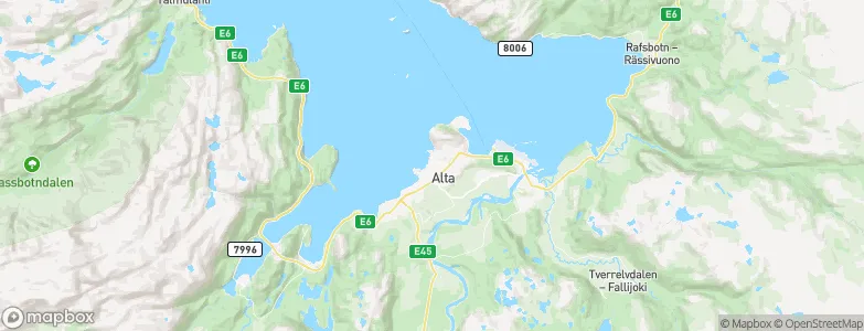 Bossekop, Norway Map
