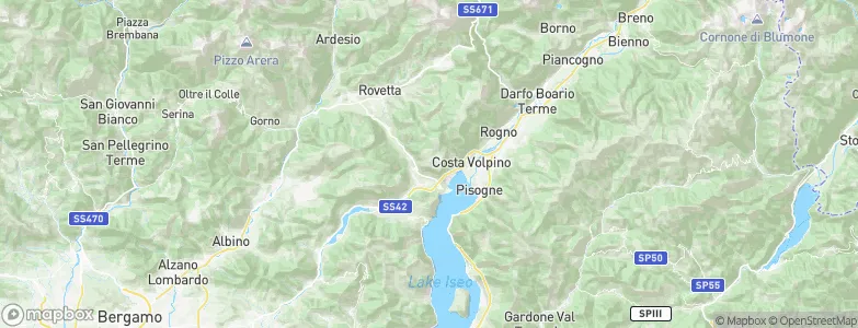 Bossico, Italy Map