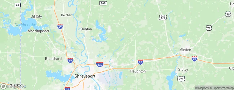 Bossier, United States Map