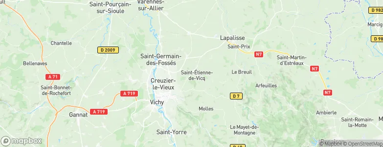 Bost, France Map