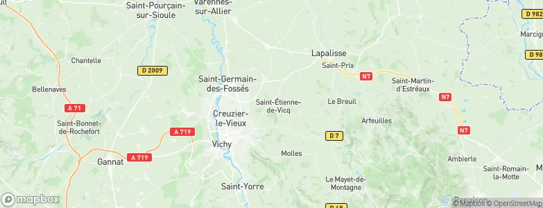 Bost, France Map