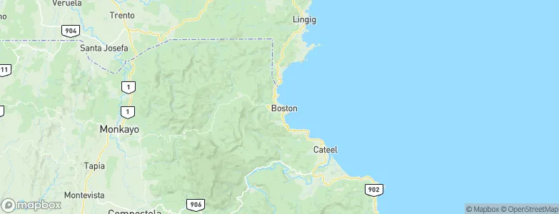 Boston, Philippines Map
