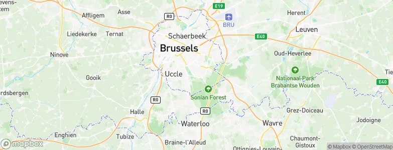 Bosvoorde, Belgium Map