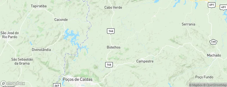 Botelhos, Brazil Map