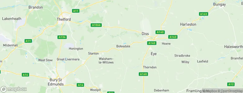 Botesdale, United Kingdom Map