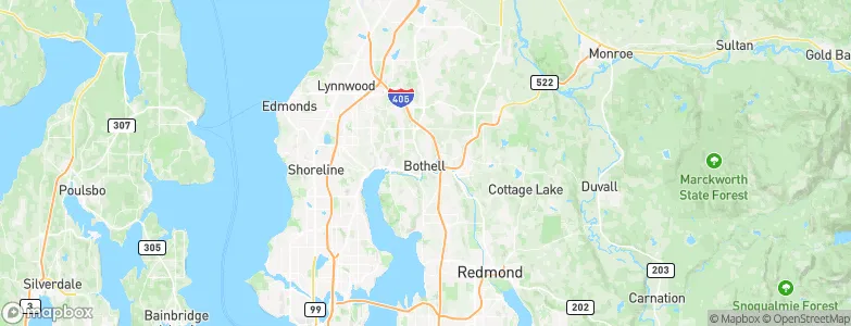 Bothell, United States Map
