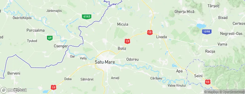 Botiz, Romania Map