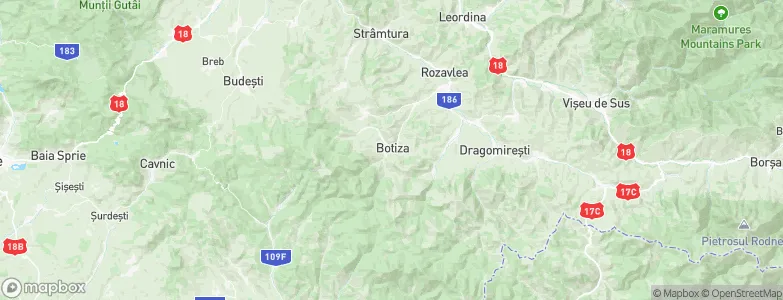Botiza, Romania Map