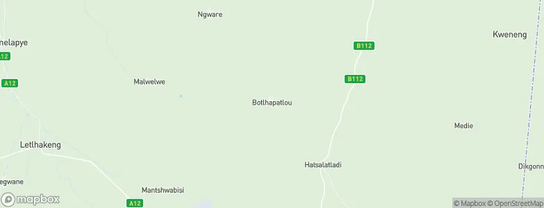 Botlhapatlou, Botswana Map
