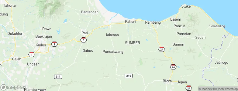 Boto, Indonesia Map