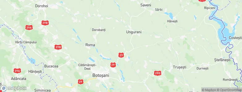 Botoşani, Romania Map