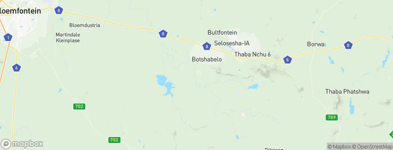 Botshabelo, South Africa Map