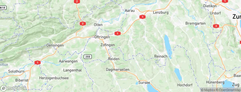 Bottenwil, Switzerland Map