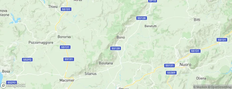 Bottidda, Italy Map