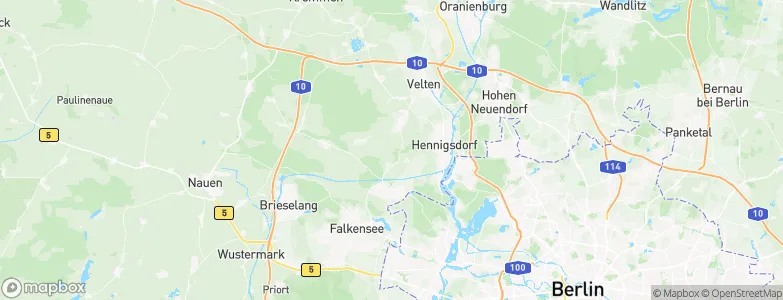 Bötzow, Germany Map