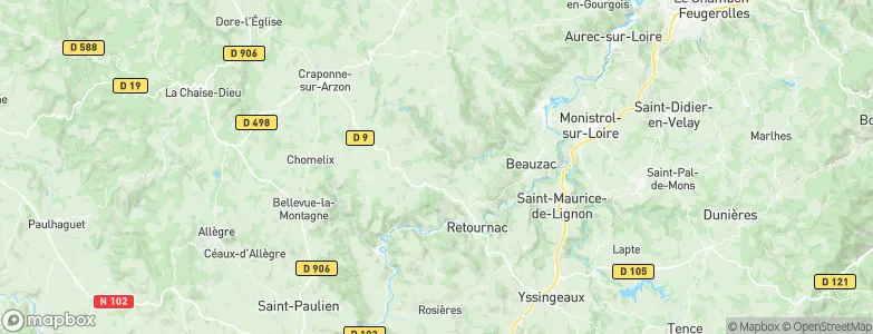 Boubas, France Map