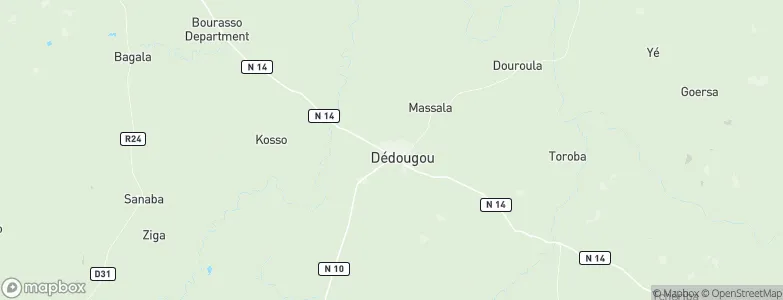 Boucle du Mouhoun, Burkina Faso Map