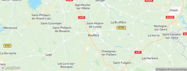 Boufféré, France Map